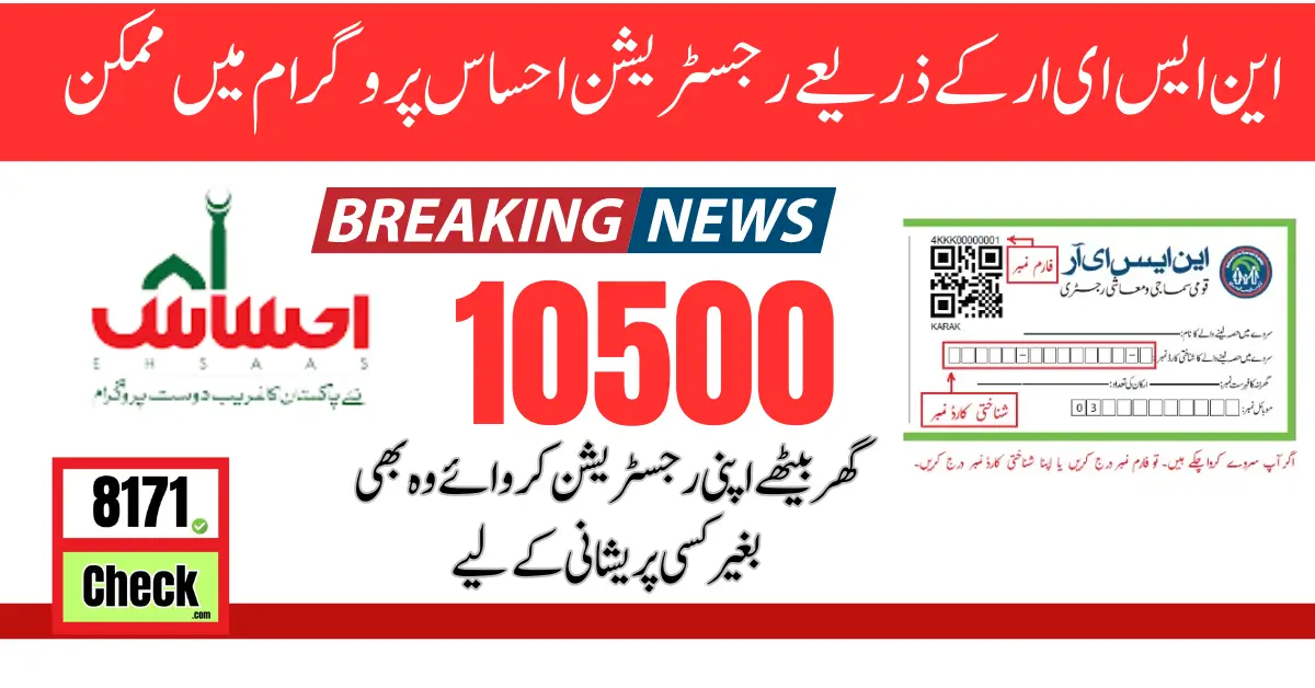 NSER Registration Check By CNIC | Nser survey 2024